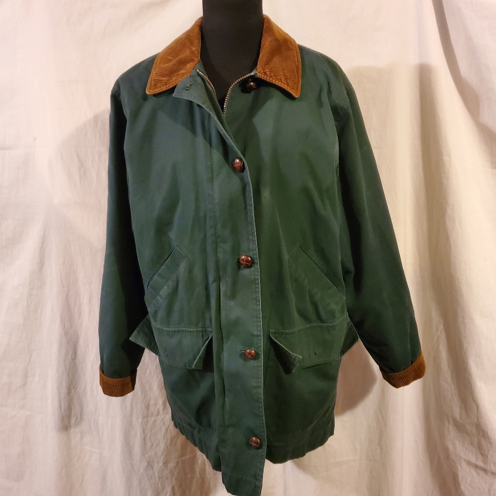 Colebrook & Co Canvas Barn Jacket with Removable Liner Chore Coat M